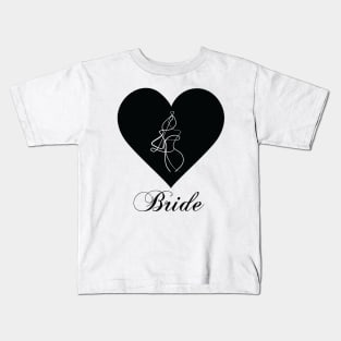 Bride to Be Bachelorette Party. Newly Weds. Kids T-Shirt